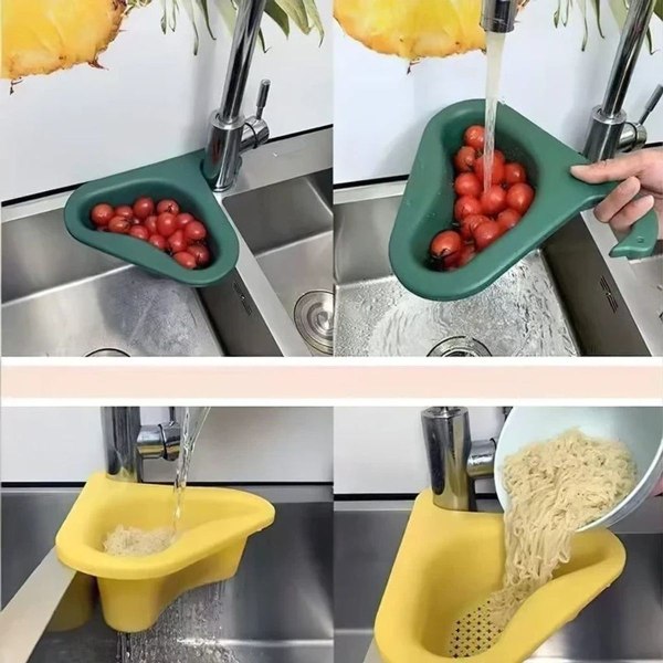 4-pack avloppsfilterkorg, hängande filterkorg, triangulär