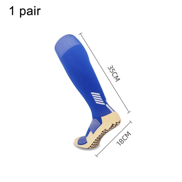 Sportstrumpor, Halkfria sportstrumpor för barn, lång kompression, färgglad, blå KLB