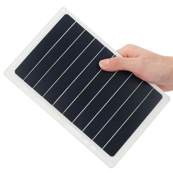 Bærbar 10W udendørs solcellepaneloplader med KLB