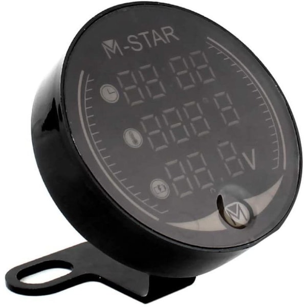 3 i 1 voltmeter, Entweg 3 i 1 motorcykel ATV voltmeter + elektronisk klocka +