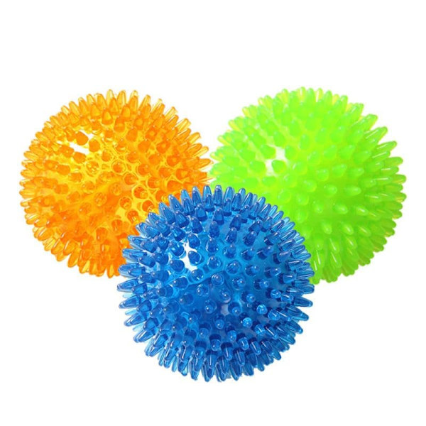 3 st hundboll leksaker, hund squeaky bollar, hund tuggboll, flytande poolleksak, valpkastleksak -