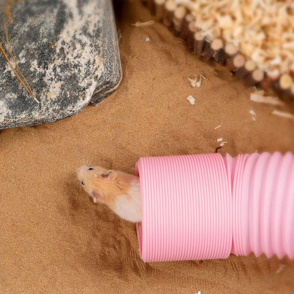 Lemmikkien teleskooppitunneli Pieni eläinten leikkitunneli Pinkki KLB