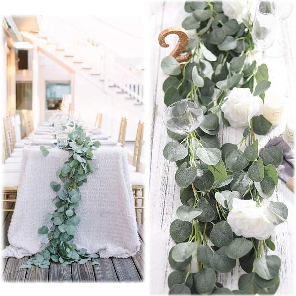 12ft Kunstig Eucalyptus Girlande Bryllupsbue Dekorationer Kunstig Eucal KLB