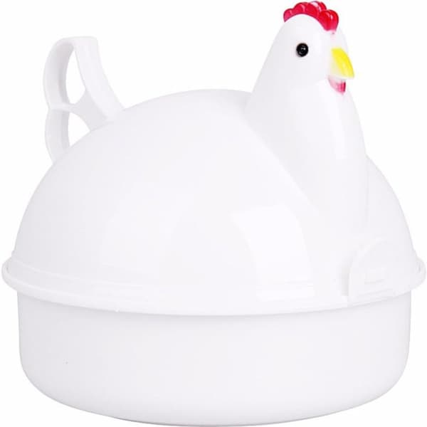 Eggkoker Elektrisk Eggkoker Kyllingform Mikrobølgeovn 4 Eggkoker