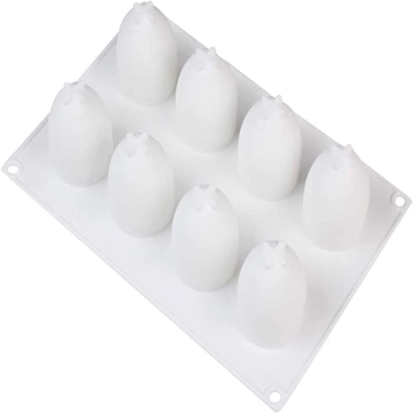 Hull Egg Silikonform Eggmousseform Sjokoladeform Silikonbakeform 3D