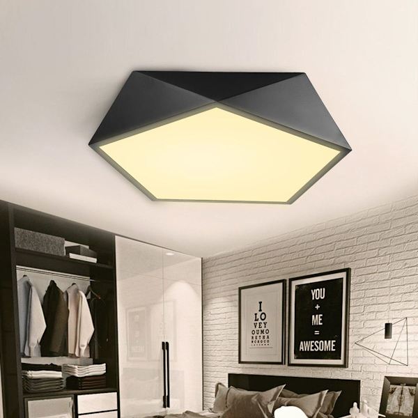 Moderne, supertynn LED-taklampe laget av akryl for stue KLB