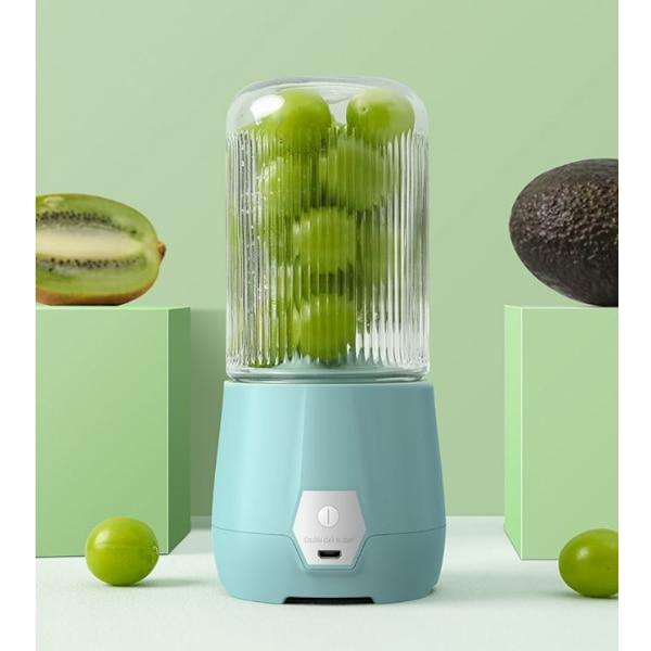 Handy trådløs bærbar blender MINI juicer kop engros USB juice kop frugt kop mini, blå