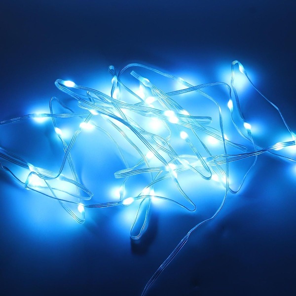 16,4ft RGB Vattentät Batteridriven Kopparsträng Ljus KLB