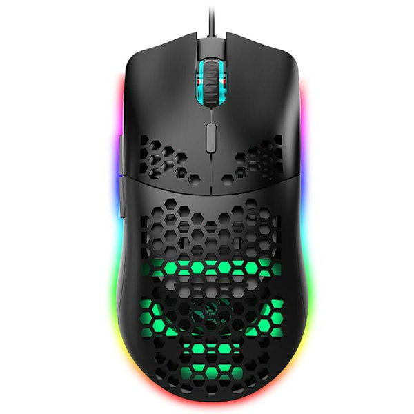 USB-kablet gamingmus RGB-gamingmus med seks justerbar DPI ergonomisk