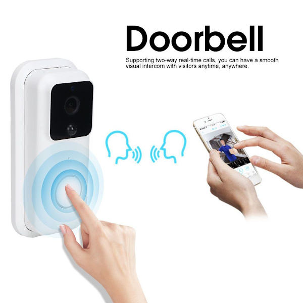 Smart trådløs dørklokke 2.4GHz WIFI KLB