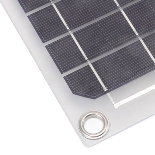 Solcellepanel 10W USB-utgang, transparent design, dobbeltsidig KLB