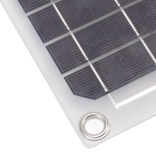 Solpanel 10W USB-utgång, transparent design, dubbelsidig KLB