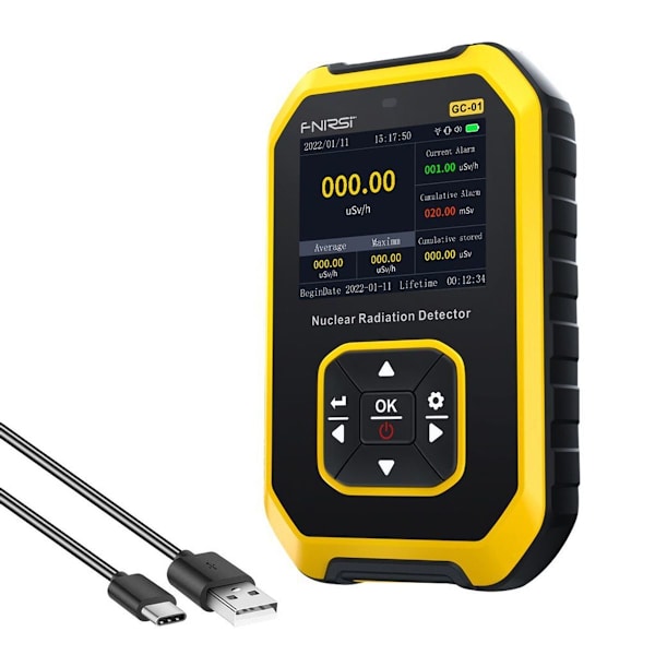 Geiger-tæller dosimeter nuklear strålingsdetektor multifunktionel KLB