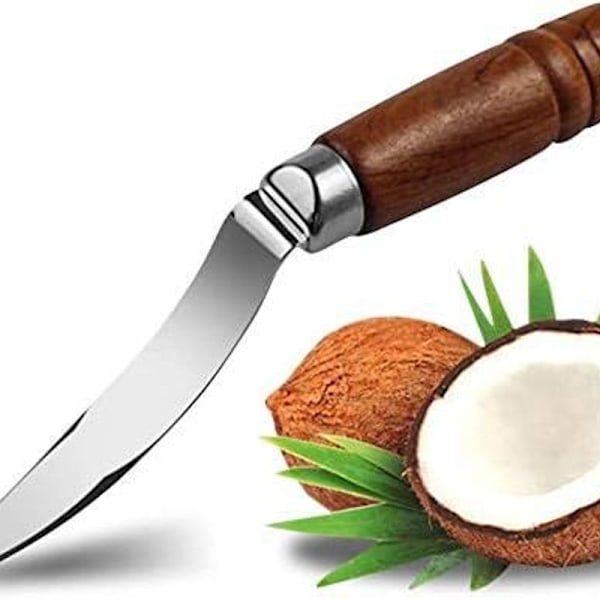 Hållbar kokosnötsköttsavskrapare, kokosnötsverktyg, trä