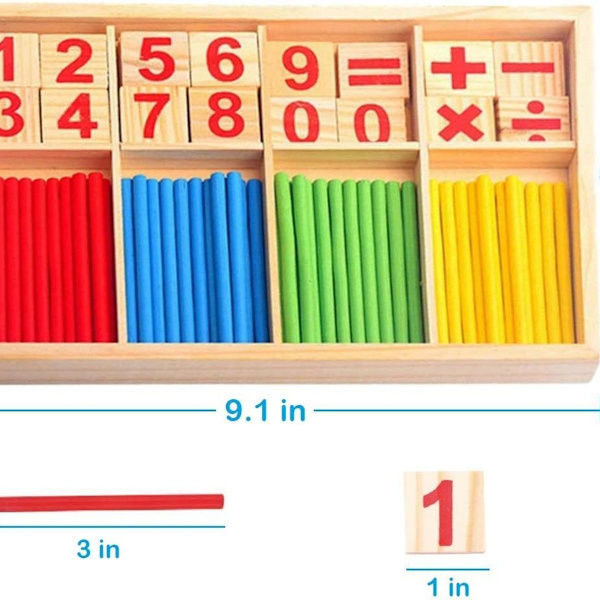 Telleblokker og pinnerMontessori-leker for småbarn KLB