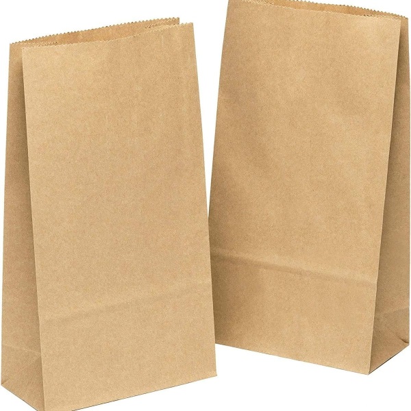 Papirposer 100 stk brune - 9 x 17 x 5,5 cm gaveposer brune poser