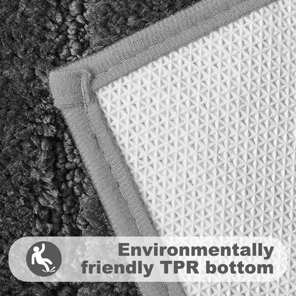 Flocking gulvmatter med gradientfarge stripete mikrofibermateriale dør sklisikker absorberende