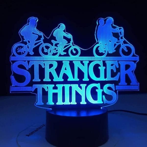 Stranger C Things 3D Illusion Lamp Sänglampa KLB
