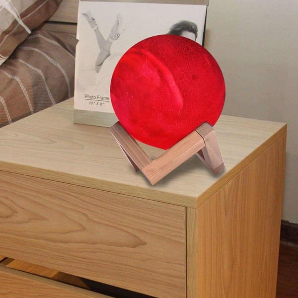 USB-opladning, 3D-printet, stjernehimmel, måneskin, LED KLB