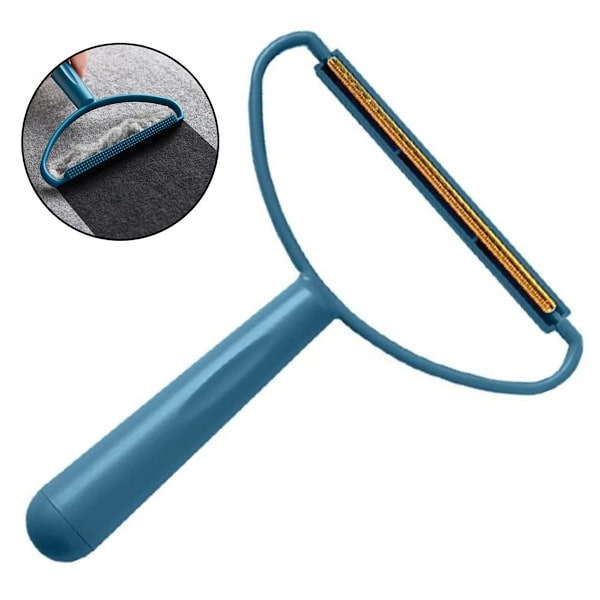 2 st Bärbar Ludd Rakning Ludd Remover Bärbar Ludd Blå KLB
