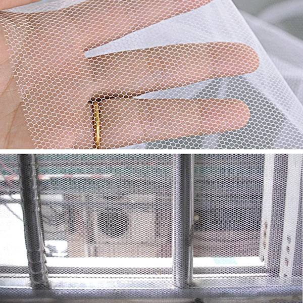 Insektnett Mesh Vindusskjerm med Limtape Ruller Hvit Stil1 1.5x1.3 m