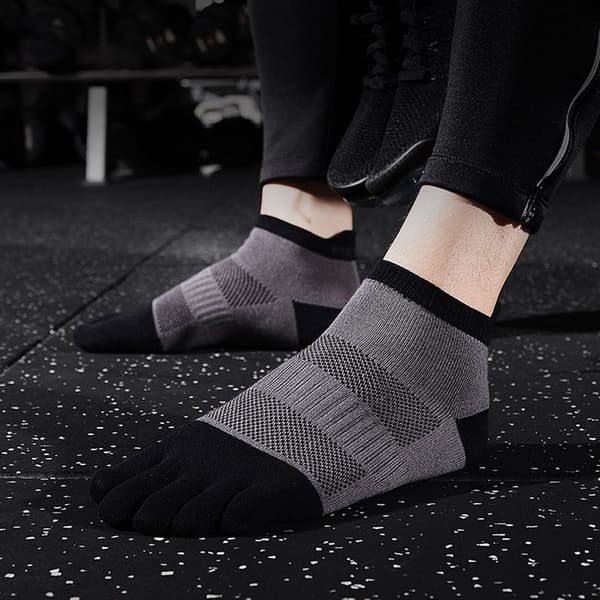 Par af åndbare Marathon løbesko Five Finger Anti-Slip Grå KLB