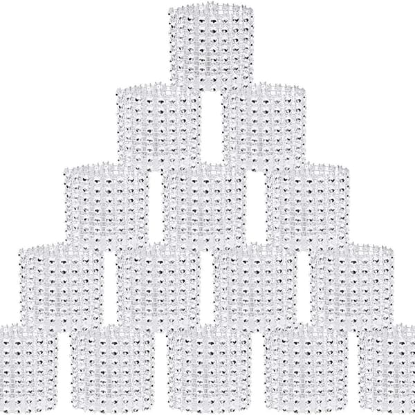 Strass servettringar i set om 20