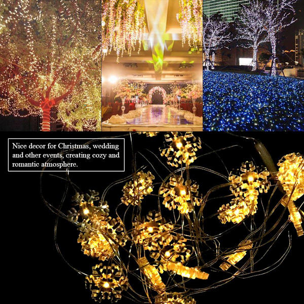 Smukke 20 LED Fashion Fairy Lights til jul fødselsdag KLB