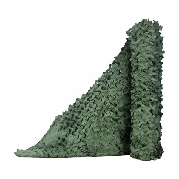 Rektangulär skuggskydd kamouflagedesign, kamouflage öppen skuggskyddstyg, 4x6, grön KLB