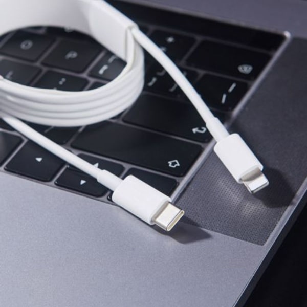 til Lightning-kabel iPhone hurtigladekabel USB-C strømforsyning