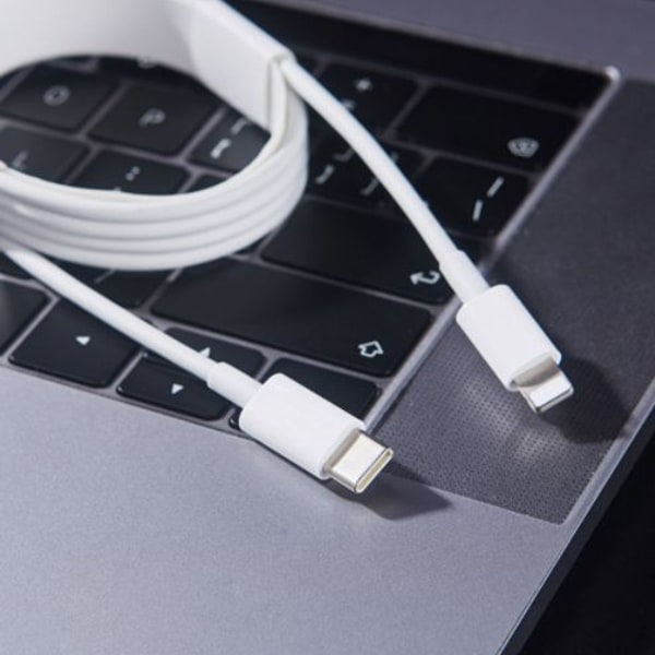 til Lynkabel iPhone hurtigladekabel USB-C strømforsyning