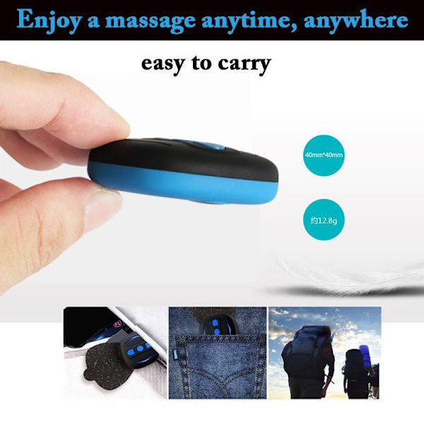 Mini cervikal massager, bärbar elektrisk trådlös tens-maskin