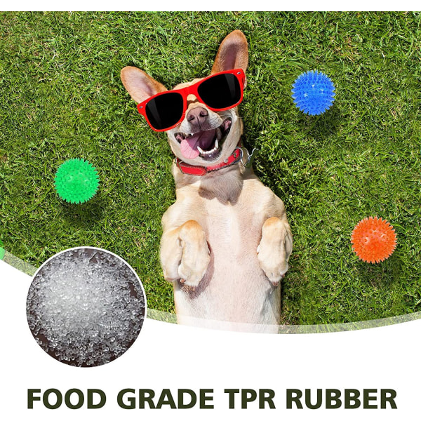 3 Pack Dog Ball Toys,Spiny Dog Chew Ball,Floating Dog Pool Toy,TPR Rubber Puppy Throwing Toys,Dog Chew Toys for Boredom,Don't