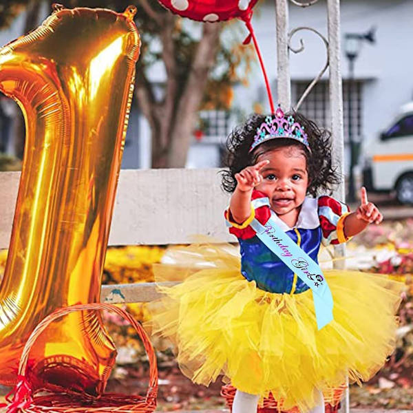 Glitter Havfrue Pandebånd med Prinsesse Net til Hår Havfrue Temafest Tilbehør Festartikler Pandebånd (Lilla)