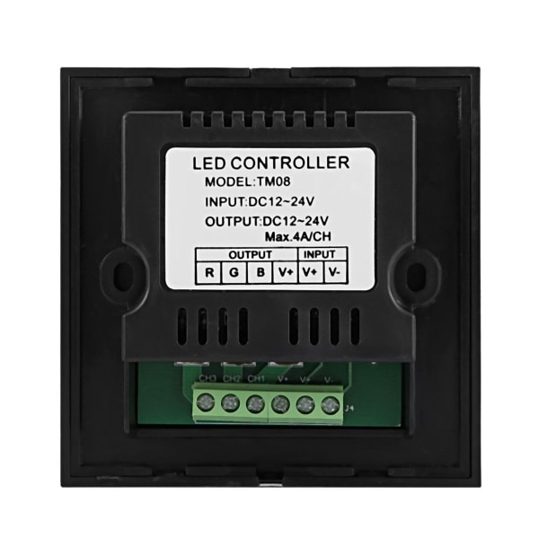 Veggmontert fargerik RGB LED berøringspanel kontroller dimmer KLB
