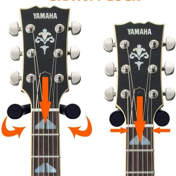 2-pakning gitar kroker, gitarstativ, veggmontering, gitar veggfeste