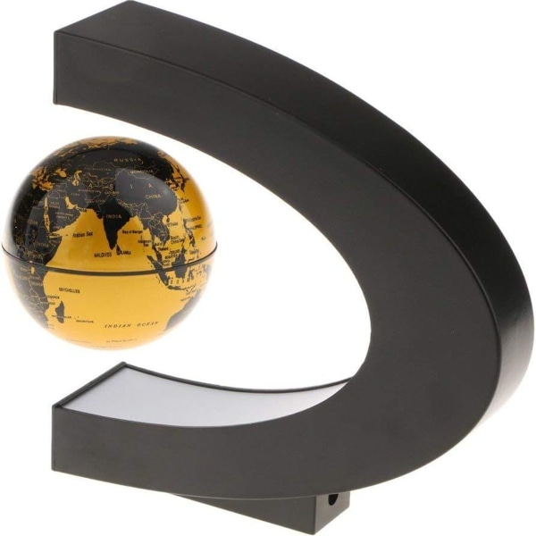 Backbayia LED-belyst magnet flytende globe Geografi verdensklode med KLB