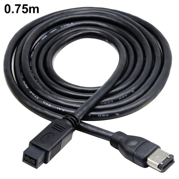 IEEE 1394B Firewire 800 til 400 9-bens til 6-bens kabel 6 fod, Firewire