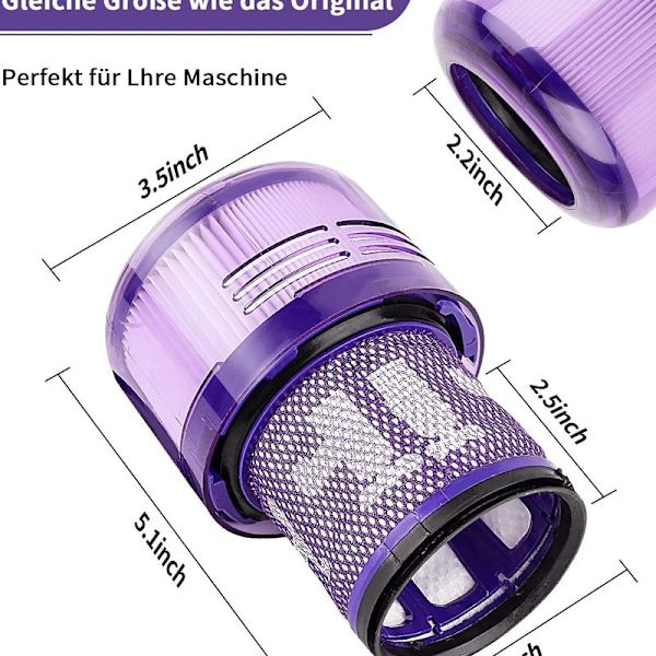 Vaihtosuodatin Dyson V11 SV12 -imuriin ilman Cyclone Animal -lisävarustetta