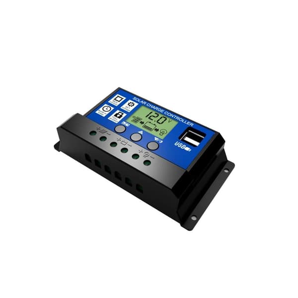 30A solpanelregulator HD LCD batteriladdningsregulator intelligent regulator KLB