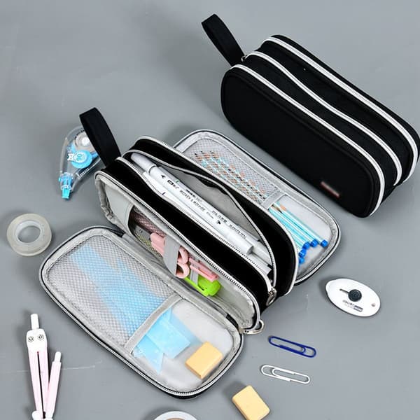 Pencil Case Pen Holder Pencil Bag Durable Large Capacity Shape4 KLB