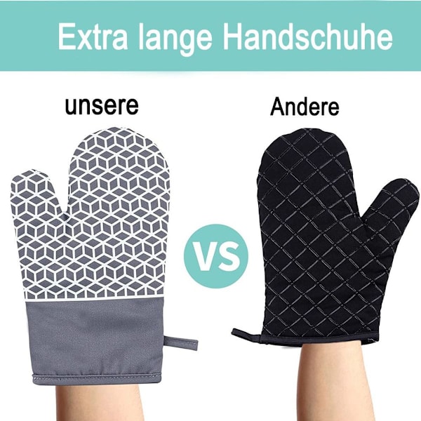 Ovnhandsker, grydelapper, grydeunderlag, 300°C varmebestandige