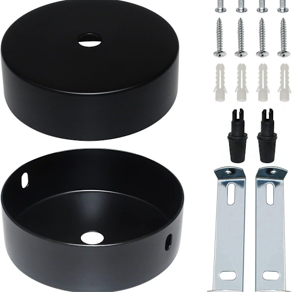 Takdosa 80 x 20mm Svart Takdosa Kabelskydd för KLB
