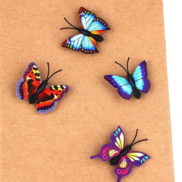 30 fargerike søte sommerfuglnåler til veggkorktavlekort KLB
