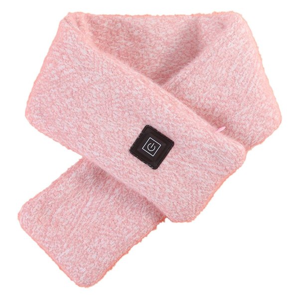 Lille Frisk Tørklæde USB Opladning Varme Vinter Kulde Beskyttelse Pink