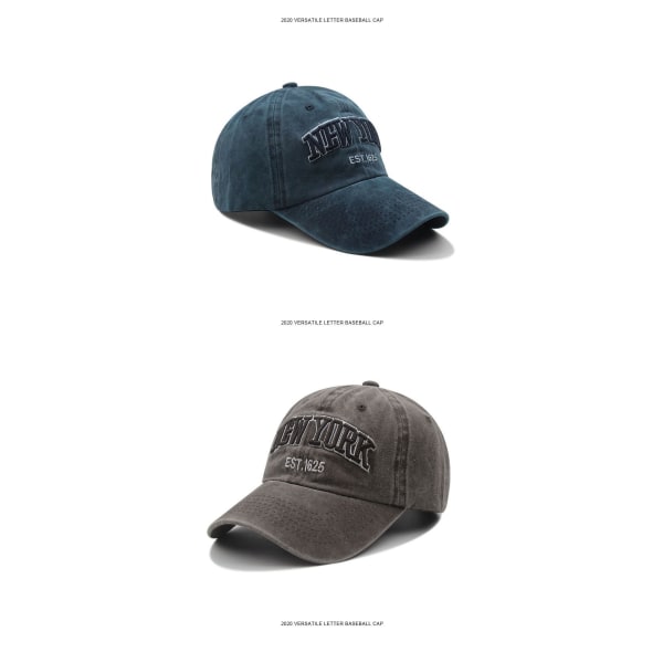 Unisex broderad bomullsbaseballkeps Cap New York Golf Sport Dad Hat