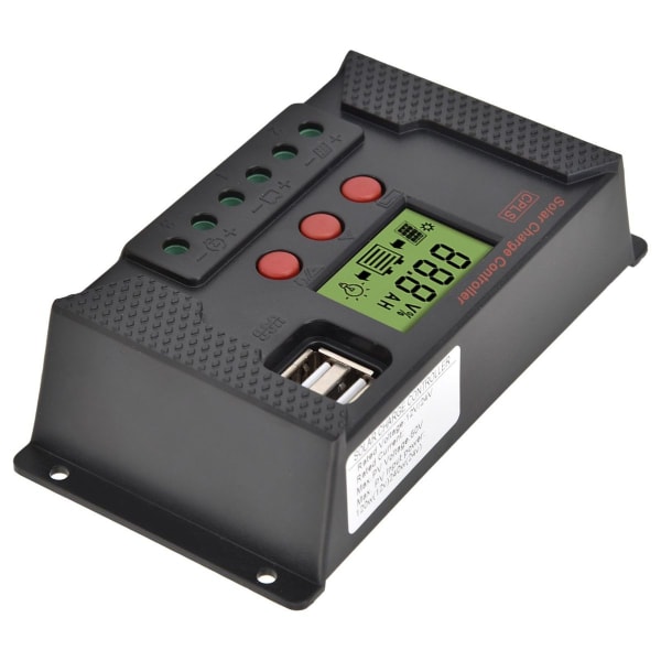 30A Solcelle Laderegulator 12V/24V Intelligent Batteri KLB