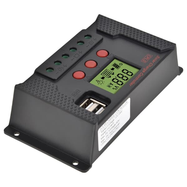 30A Solcellsladdningsregulator 12V/24V Intelligent Batteri KLB