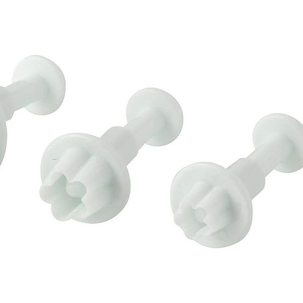 Dekorativ kakeformsett med 4 \"Blomster\", kakeform for hele sesongen,