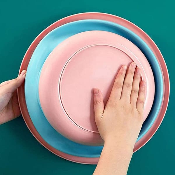 Sammenklappelig fodbad - pink, bærbar